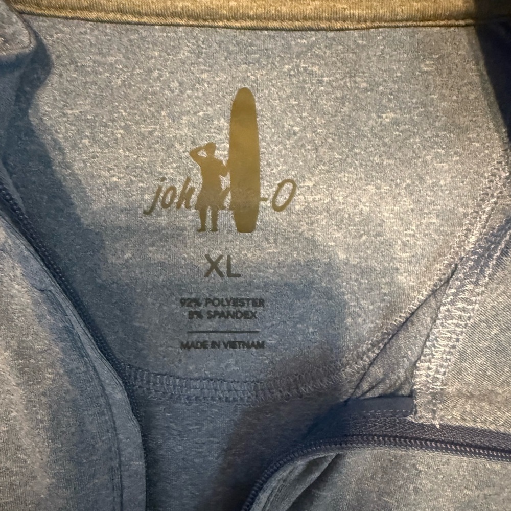johnnie-O Light Blue Zip-Up Jacket XL